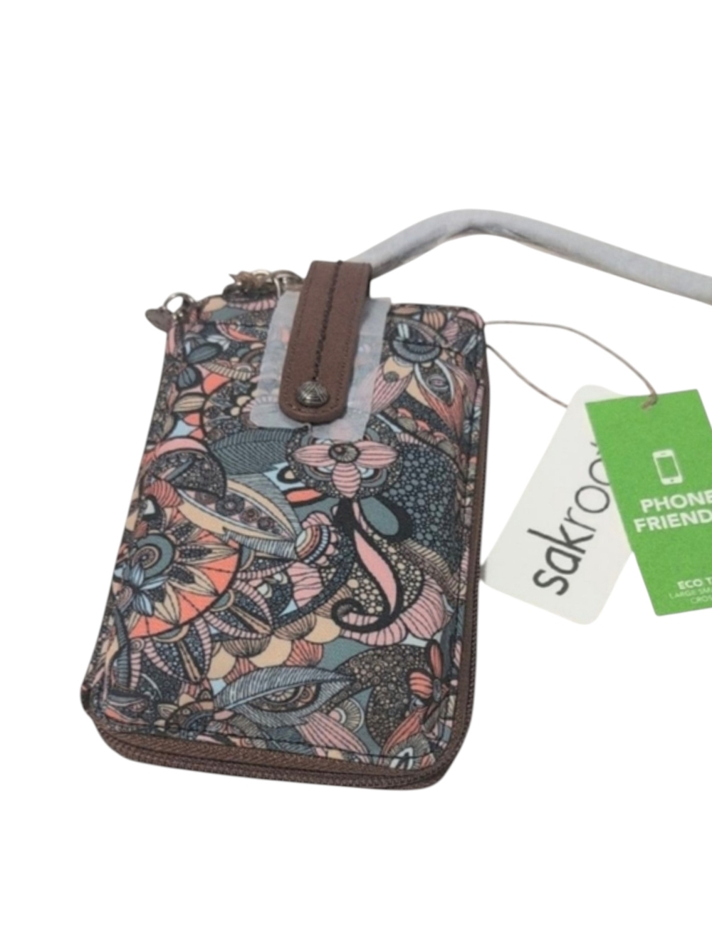 Sakroots Salinas Sienna Phone Crossbody Wristlet Bag